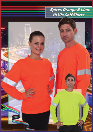 Spires Orange & Lime Hi Vis T-Shirt